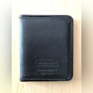 Vintage Coach Photo Wallet in Black